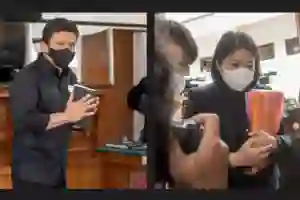 Kompak Pakai Baju Hitam, Sambo dan Istri Minta Maaf Pada Keluarga Brigadir Yosua di PN Jakarta