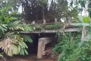 Jembatan di Lembah Sabil Abdya Terancam Ambruk