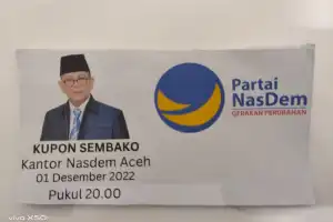 Beredar Kupon Hoaks Sembako Gratis Atas Nama Ketua NasDem Aceh