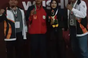 Atlet Wushu Aceh Tenggara Raih Perunggu di PORA Pidie