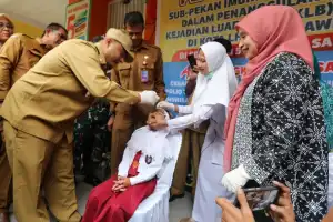 Pj Walikota Lhokseumawe Ancam Nonaktifkan Pihak Sekolah Tak Sukseskan Imunisasi Polio