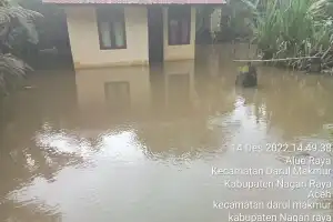 Tetap Waspada, Enam Gampong di Nagan Raya Terendam Banjir