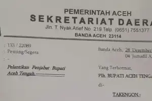 Beredar Kabar T Mirzuan Bakal Dilantik Jadi Pj Bupati Aceh Tengah