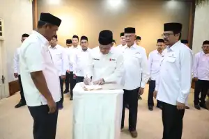 Tantawi Dilantik Sebagai Ketua PMI Aceh Utara