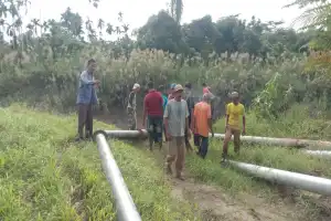 Petani Aceh Utara Optimalkan Pompa Air Atasi Sawah yang Kekeringan