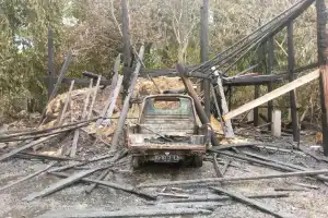 Gudang Padi dan Mobil Ludes Terbakar di Aceh Besar