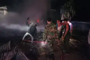 Satu Unit Rumah di Aceh Tenggara Ludes Terbakar
