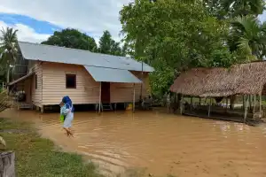 Banjir Luapan Rendam Dua Desa di Aceh Besar