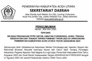 Pemkab Aceh Utara Buka 330 Formasi PPPK