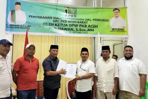 Irvandi Mantan Ketua PNA Kini Jabat Ketua DPC PKB Aceh Barat
