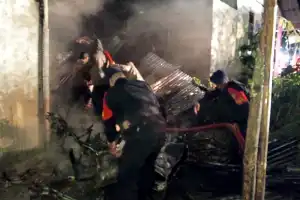 Satu Unit Rumah Warga Bener Meriah Hangus Terbakar