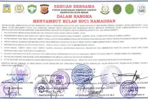 Warung di Aceh Besar Dilarang Sediakan Makanan Bagi Warga tak Puasa