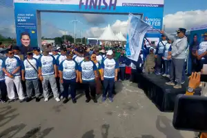 Masyarakat Bener Meriah Antusias Ikut Jalan Sehat Bersama BUMN