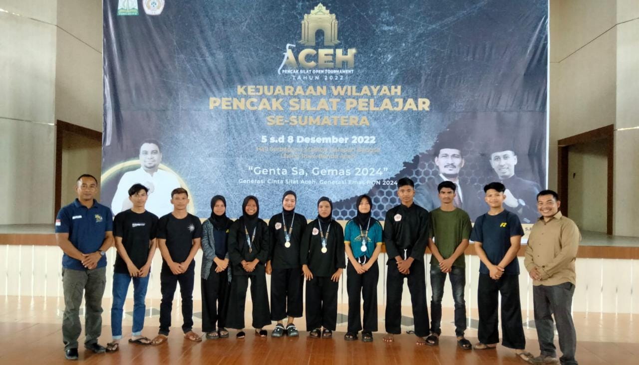 Pelajar Nagan Raya Raih 4 Medali Perunggu Kejurwil Pencak Silat 2022