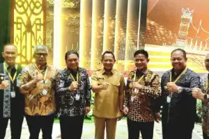 Pj Gubernur Aceh Hadiri Penyampaian Laporan LHP LKPP BPK RI Pemerintah Pusat di Jakarta